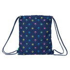 Rucksack mit Kordeln Benetton Cool Dunkelblau Blau 35 x 40 x 1 cm