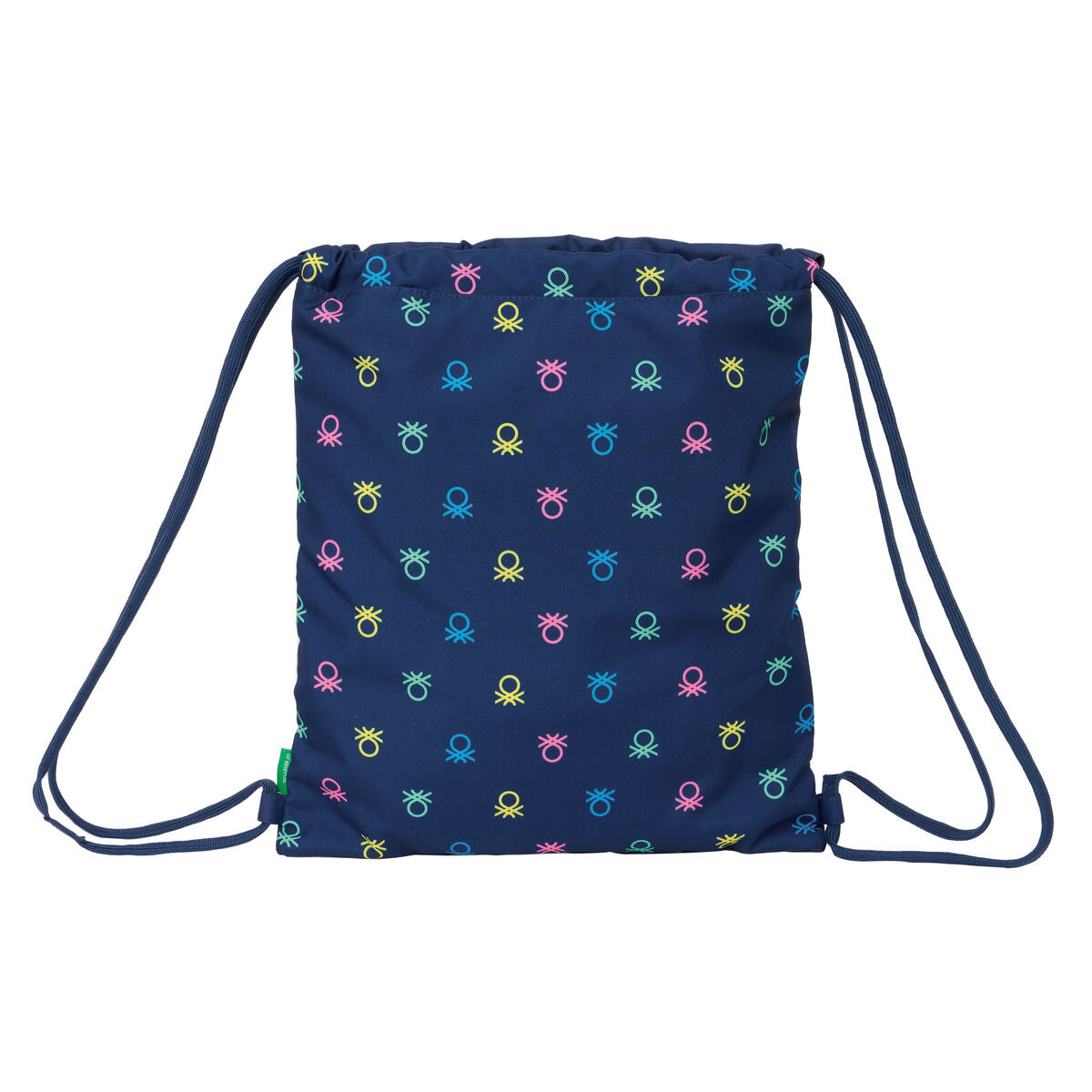 Rucksack mit Kordeln Benetton Cool Dunkelblau Blau 35 x 40 x 1 cm