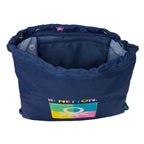 Rucksack mit Kordeln Benetton Cool Dunkelblau Blau 35 x 40 x 1 cm