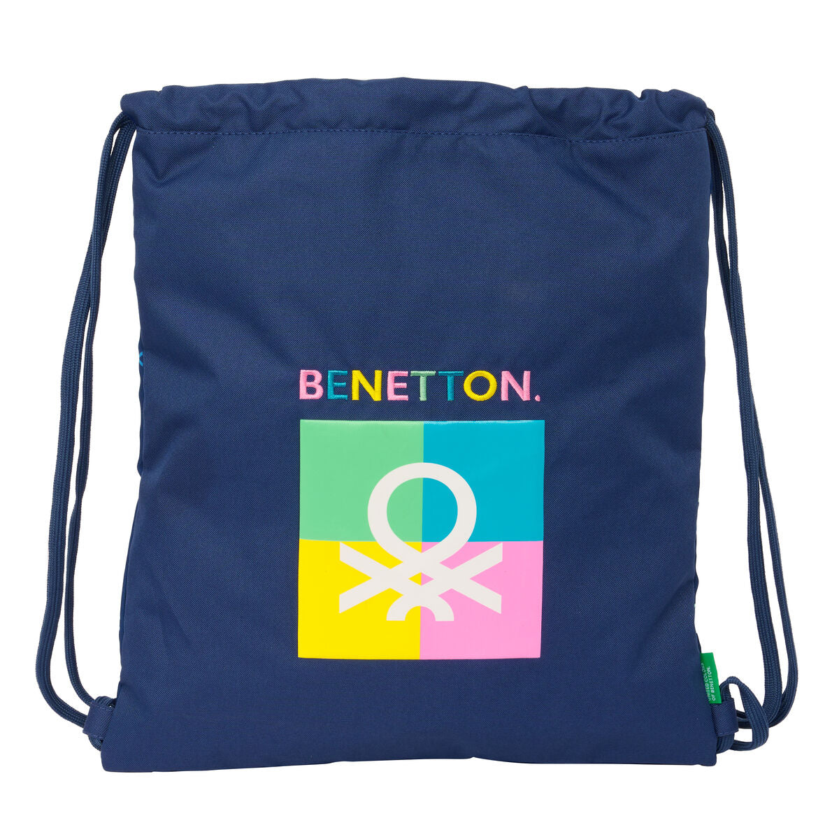 Turnbeutel Benetton Cool Navy Blau 35 x 40 x 1 cm – Produktbild 1