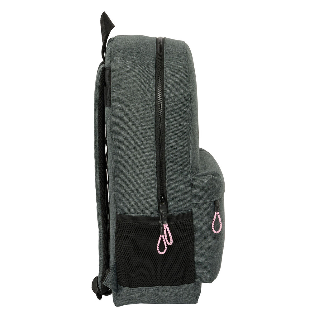 Schultasche Kappa Silber Rosa Grau 30 x 14 x 46 cm