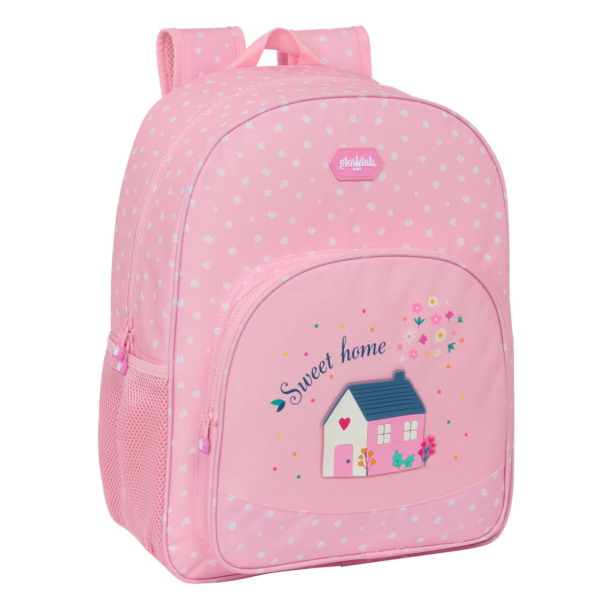 School Bag Glow Lab Sweet home Rosa 33 x 42 x 14 cm – Produktbild 1
