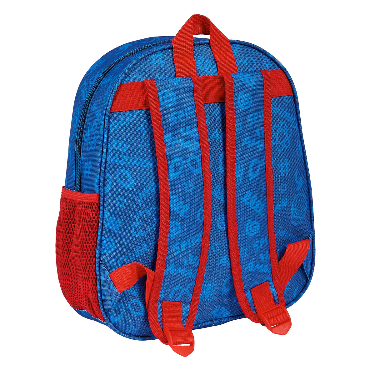 3D Schultasche Spider-Man Rot Dunkelblau Blau 27 x 33 x 10 cm