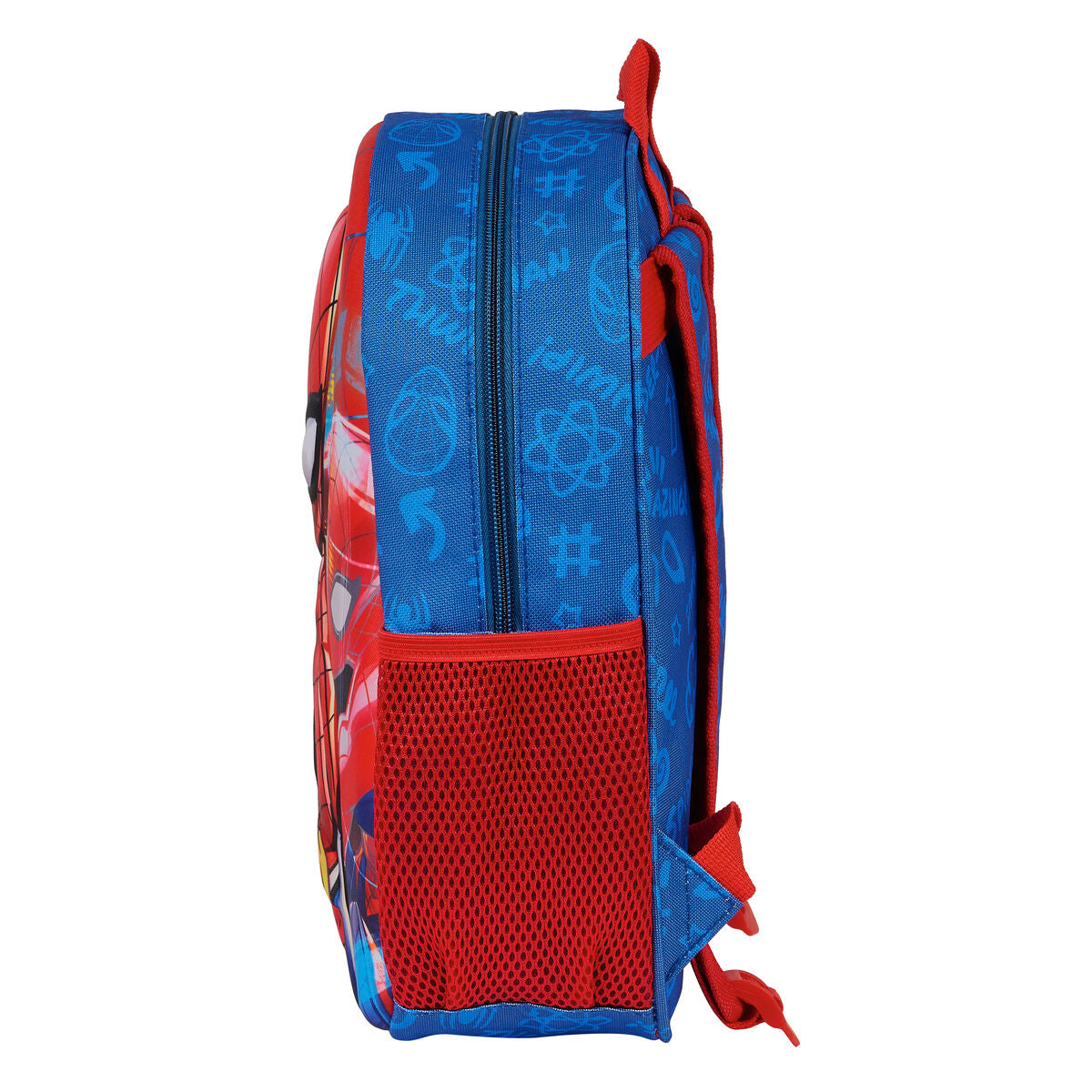 3D Schultasche Spider-Man Rot Dunkelblau Blau 27 x 33 x 10 cm