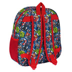 Schultasche The Avengers Schwarz Rot 27 x 33 x 10 cm