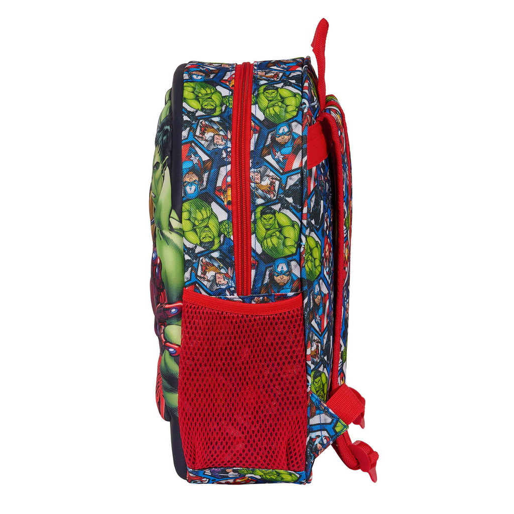 Schultasche The Avengers Schwarz Rot 27 x 33 x 10 cm