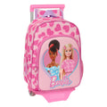 Schulrucksack mit Rollen Barbie Love Rosa 26 x 34 x 11 cm