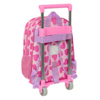 Schulrucksack mit Rollen Barbie Love Rosa 26 x 34 x 11 cm