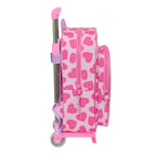 Schulrucksack mit Rollen Barbie Love Rosa 26 x 34 x 11 cm