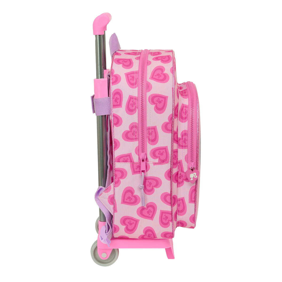 Schulrucksack mit Rollen Barbie Love Rosa 26 x 34 x 11 cm
