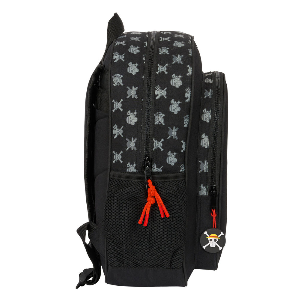 Schultasche One Piece Schwarz 32 x 38 x 12 cm