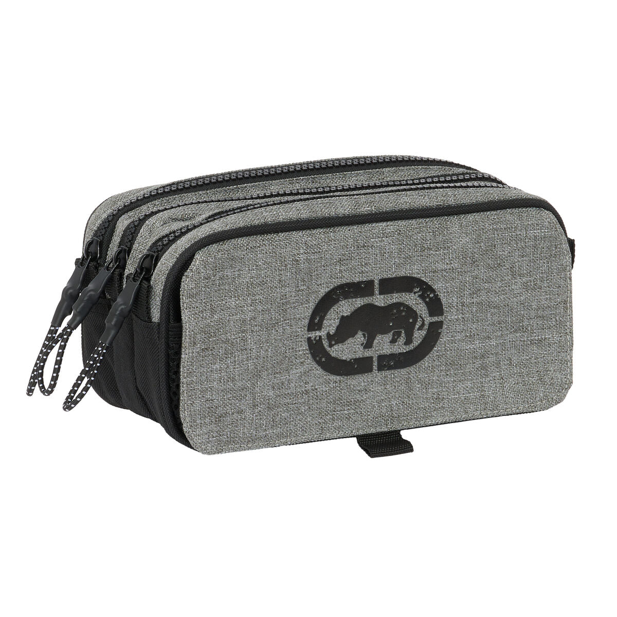 Eckō Unltd. Dreifach-Federmäppchen Rhino Schwarz Grau