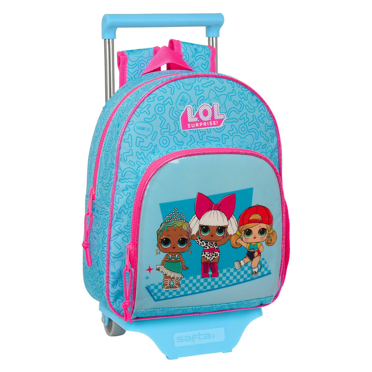 School Rucksack with Wheels LOL Surprise! Divas Blau 28 x 34 x 10 cm – Produktbild 1