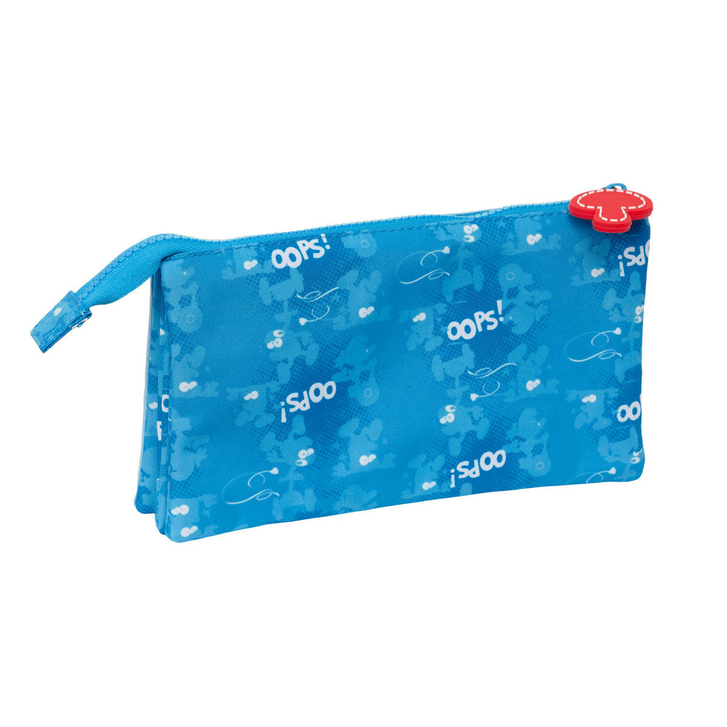 Doppelt Carry-all Los Pitufos Blau 22 x 12 x 3 cm