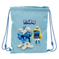 Rucksack mit Kordeln Los Pitufos Blau Himmelblau 26 x 34 x 1 cm