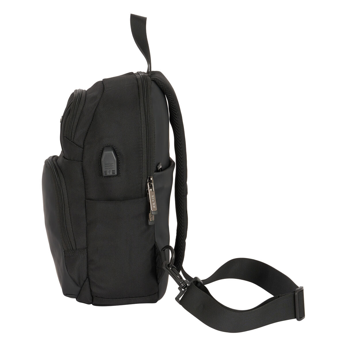 Rucksack Safta Schwarz Schwarz 18 x 34 x 12 cm – Produktbild 1