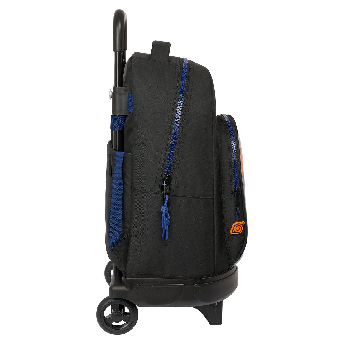 Naruto Schulrucksack mit Rollen Ninja Blau Schwarz