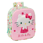 Hello Kitty Schultasche Grün Rosa 3D