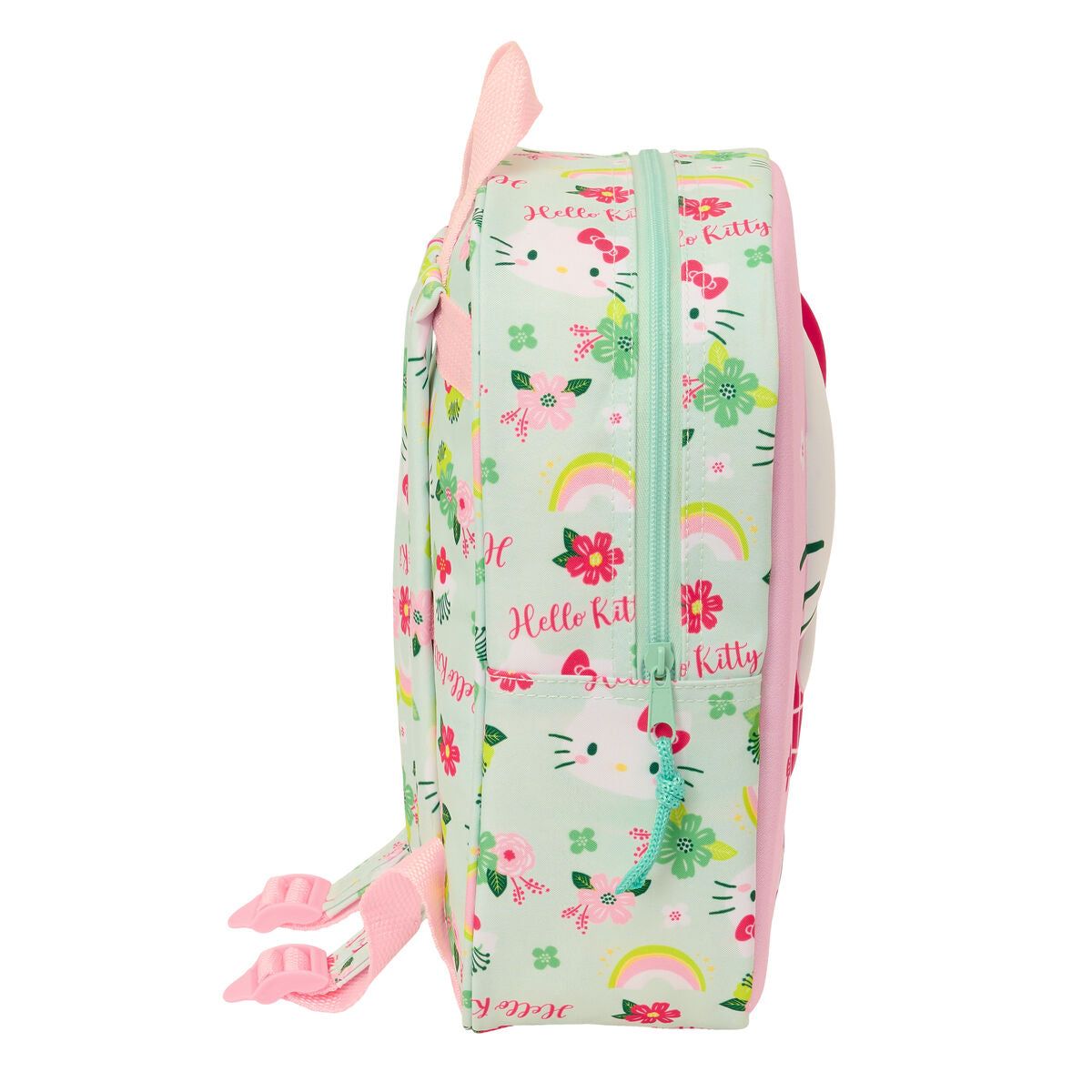 Hello Kitty Schultasche Grün Rosa 3D