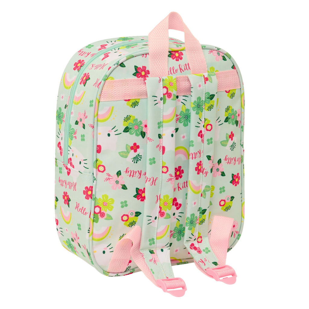 Hello Kitty Schultasche Grün Rosa 3D