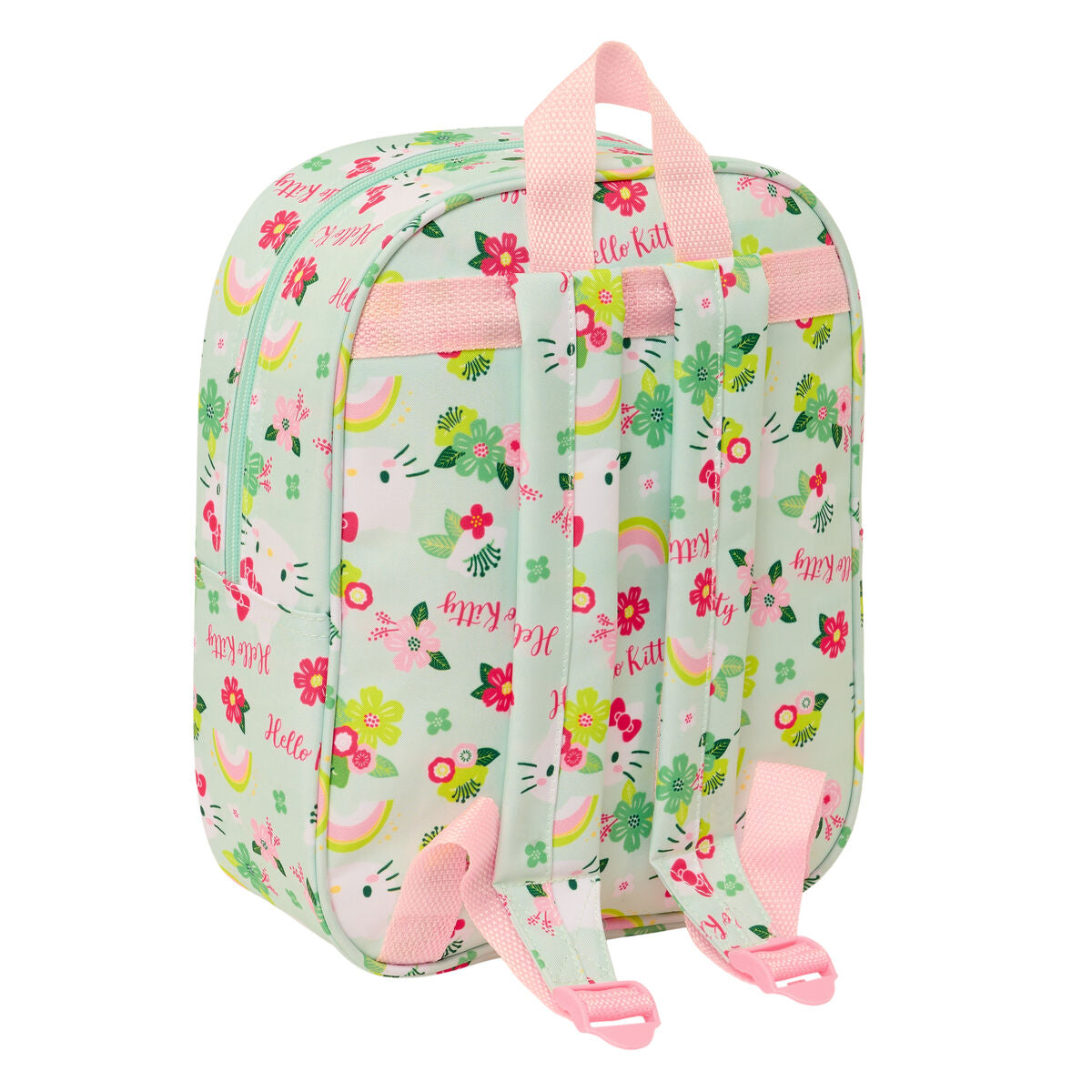Hello Kitty Schultasche Grün Rosa 3D