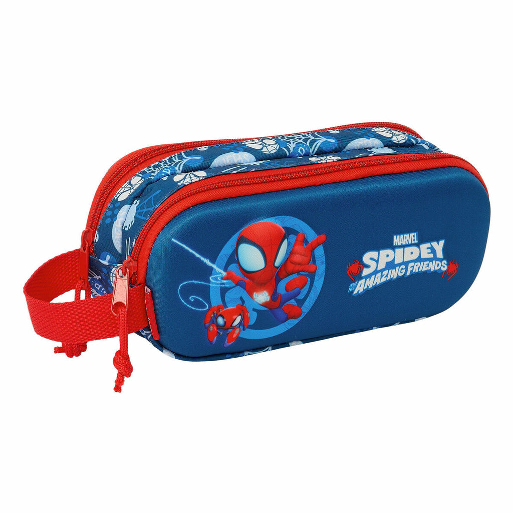 Doppelt Carry-all Spider-Man Rot Dunkelblau Blau 21 x 8 x 6 cm 3D