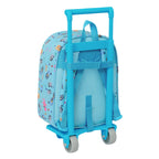 Schulrucksack mit Rollen Bluey Himmelblau 22 x 27 x 10 cm