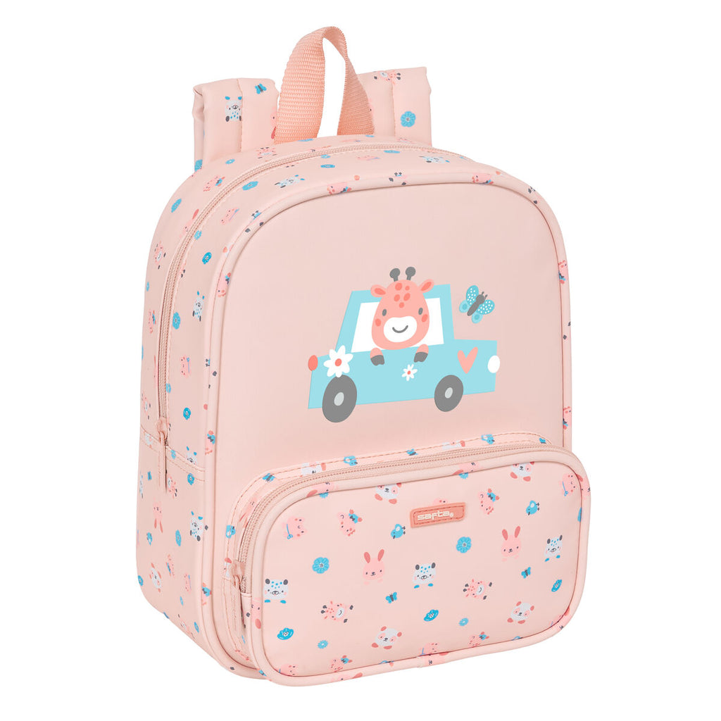 Kind Tasche Safta Jirafa Coral 22 x 27 x 10 cm