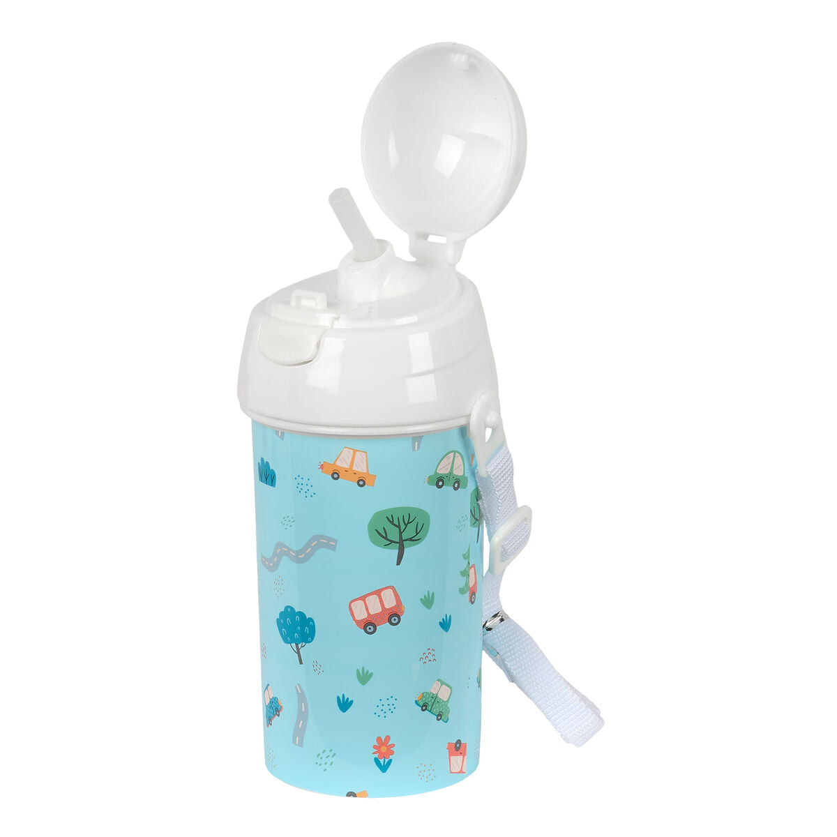Safta Trinkflasche Coches Blau PVC 500 ml