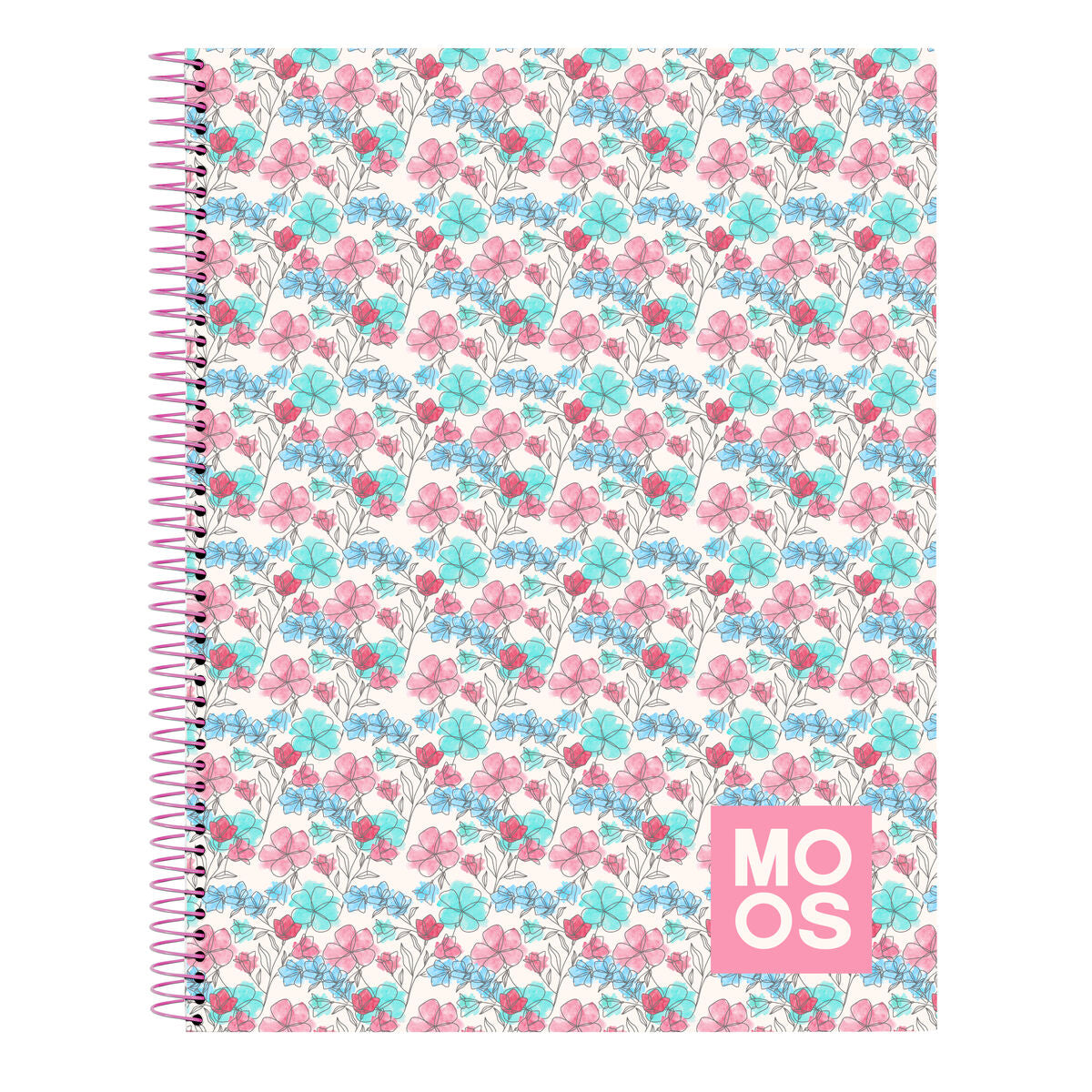 Notebook Moos Flores Mehrfarbig A4 120 Sheets – Produktbild 1