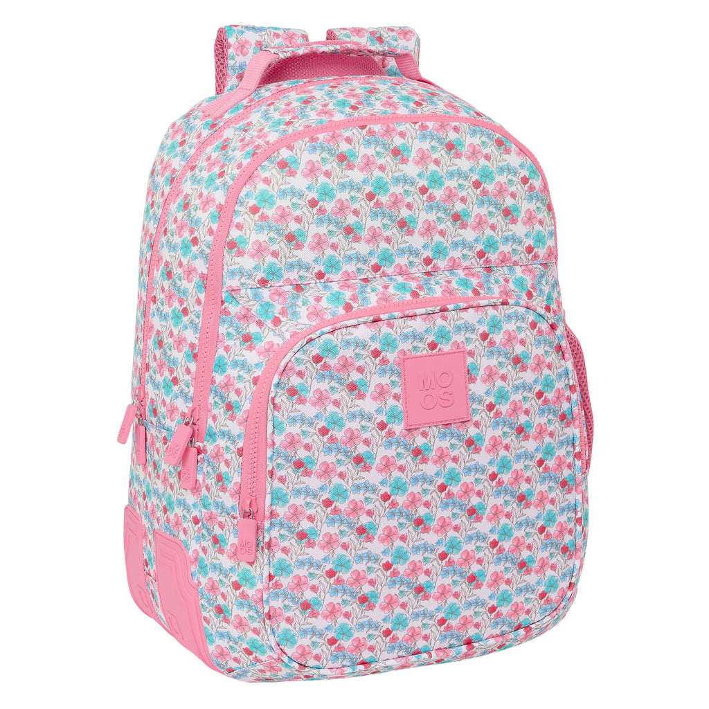 Moos Schultasche Flores Mehrfarbig
