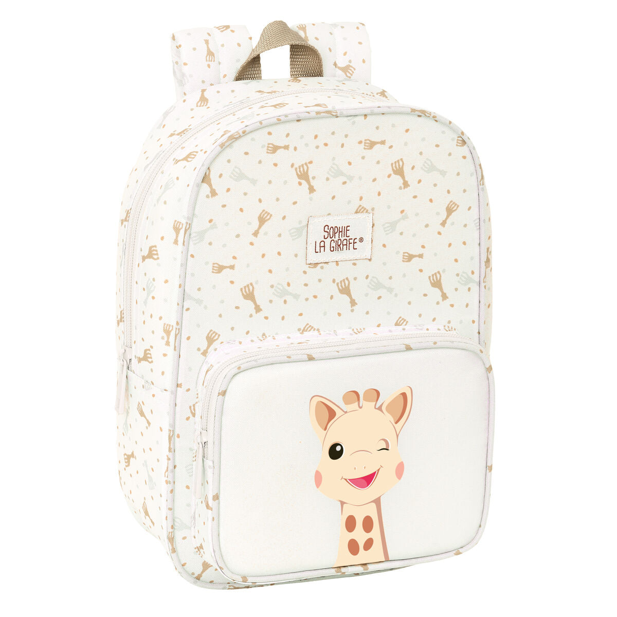 Schultasche Sophie la Girafe Beige 20 x 28 x 8 cm