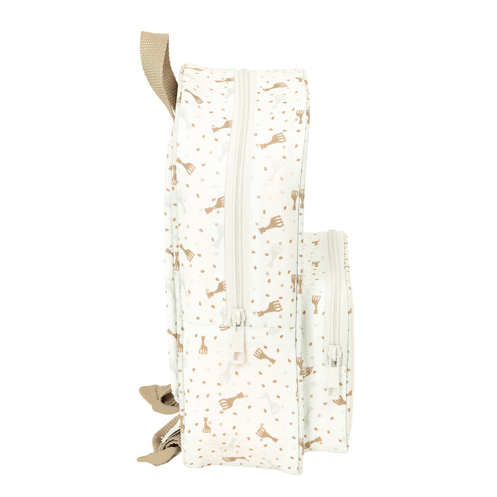 Schultasche Sophie la Girafe Beige 20 x 28 x 8 cm