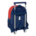 Schulrucksack mit Rollen Super Mario Trick Rot Dunkelblau 28 x 34 x 10 cm