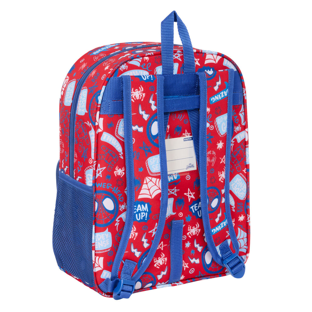 Schultasche Spider-Man Rescue Blau Rot 26 x 34 x 11 cm