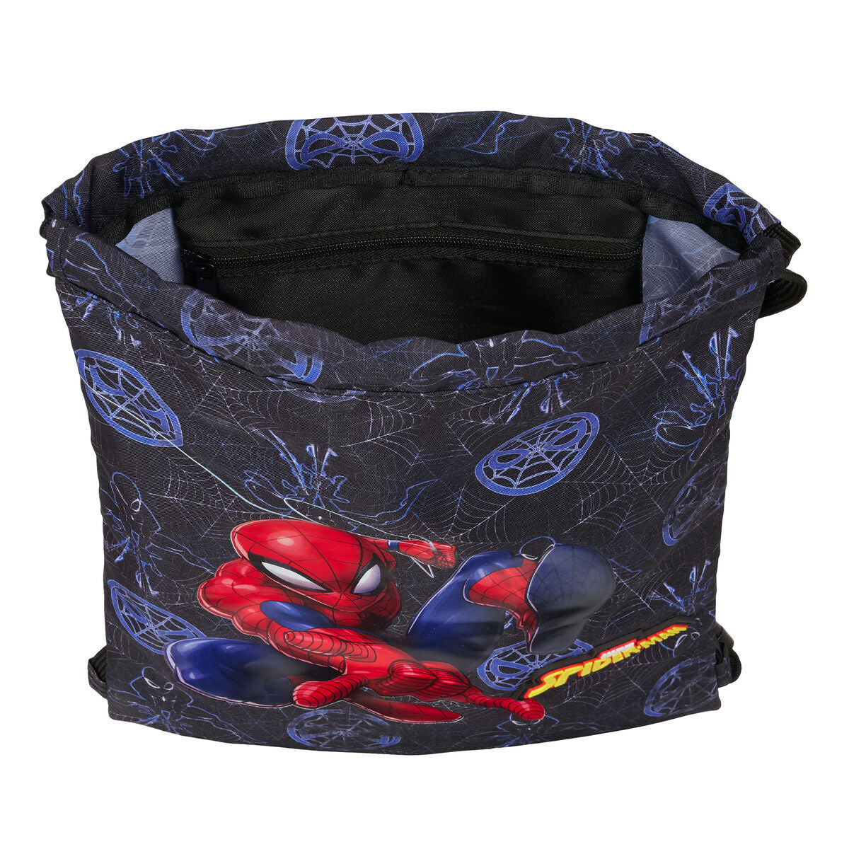 Spider-Man Rucksack mit Kordeln Attack Schwarz