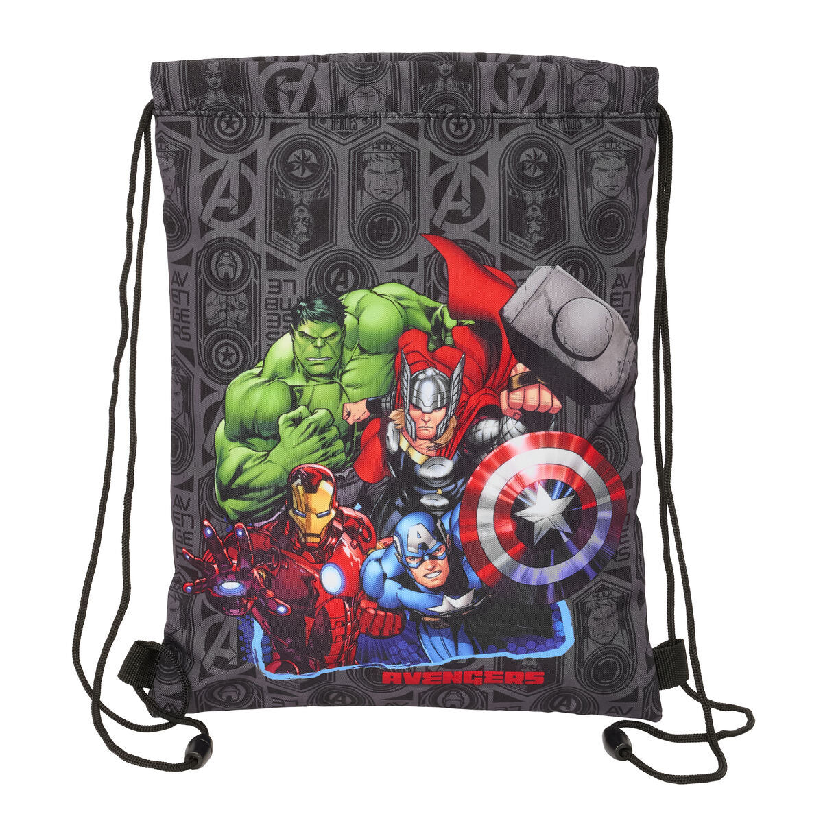 Turnbeutel The Avengers Vendetta Schwarz 26 x 34 x 1 cm – Produktbild 1