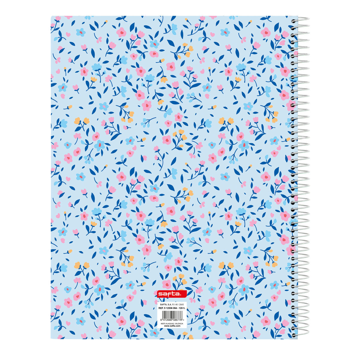 Vicky Martín Berrocal Notizbuch Paraíso Blau Rosa A4 120 Sheets