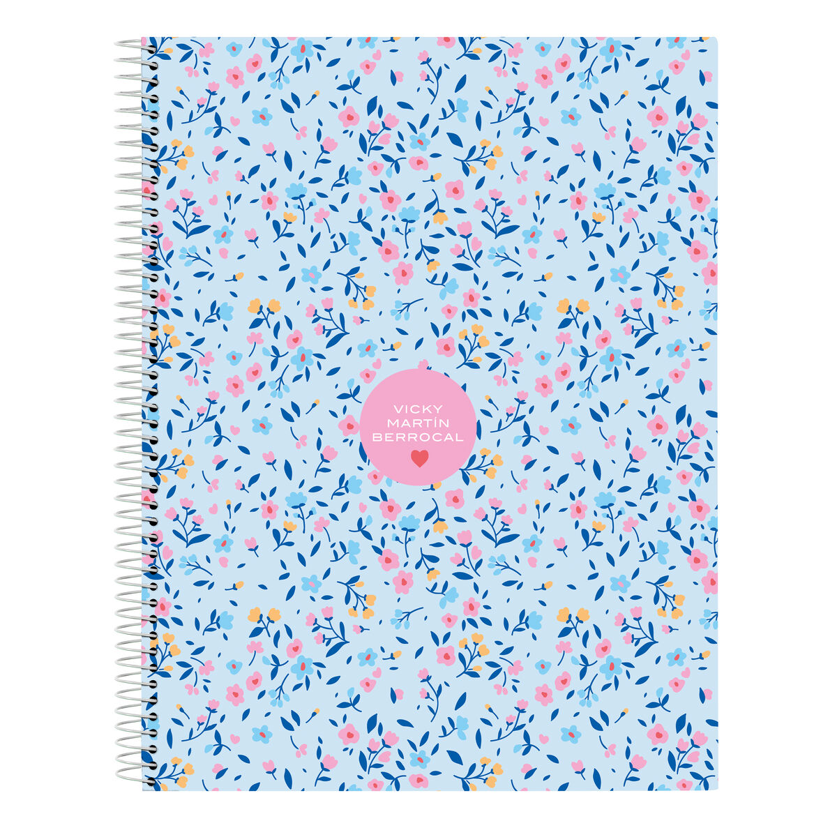 Notebook Vicky Martín Berrocal Paraíso Blau Rosa A4 120 Sheets – Produktbild 1