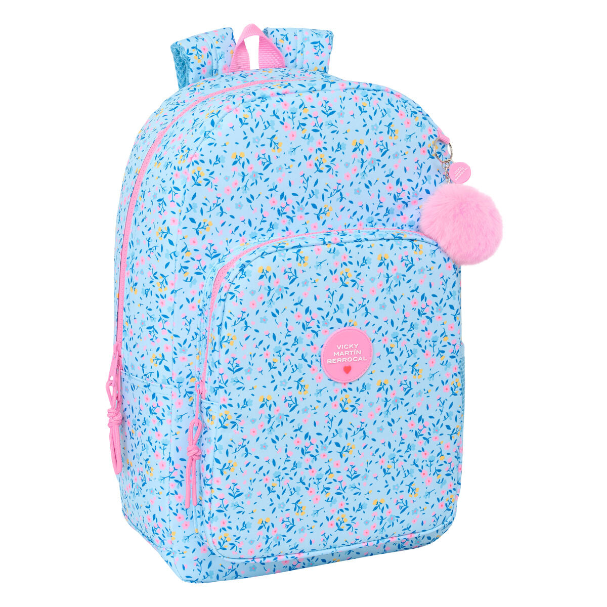 School Bag Vicky Martín Berrocal Paraíso Blau Rosa 30 x 46 x 14 cm – Produktbild 1