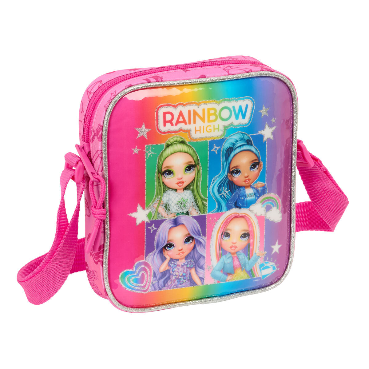 Shoulder Bag Rainbow High Shine Mehrfarbig 16 x 18 x 4 cm – Produktbild 1