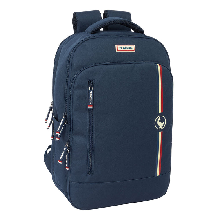 Laptop- und Tablet-Rucksack mit USB-Anschluss El Ganso Eclipse Navy Blau – Produktbild 1