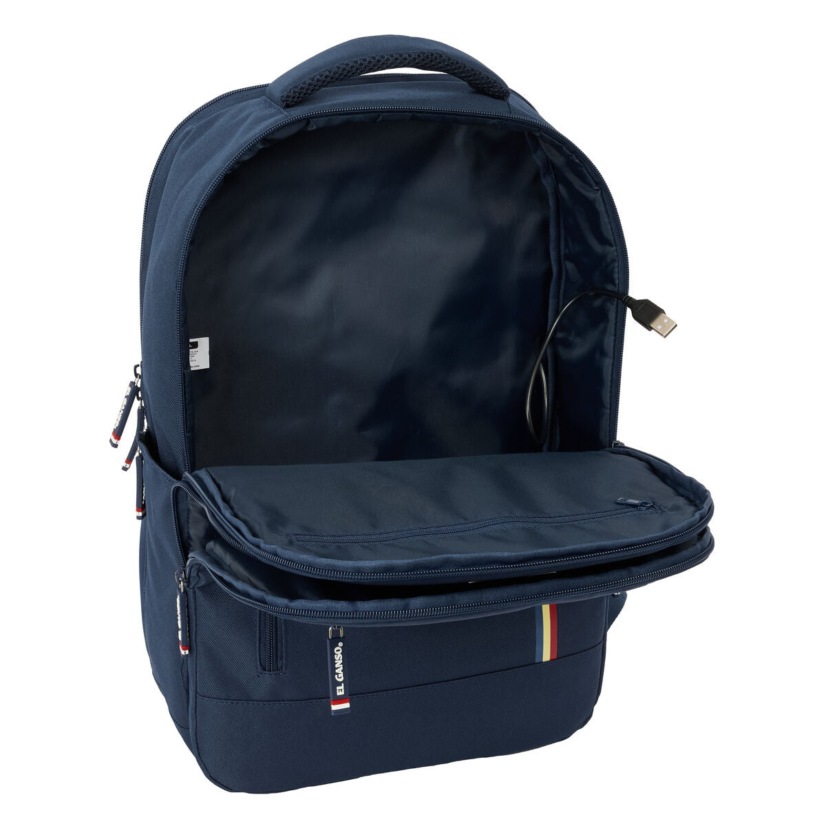 Rucksack für Notebook & Tablet mit USB Ausgang El Ganso Eclipse Dunkelblau