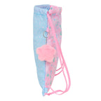 BlackFit8 Rucksack mit Kordeln Smile Blau Rosa