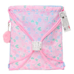 BlackFit8 Rucksack mit Kordeln Smile Blau Rosa