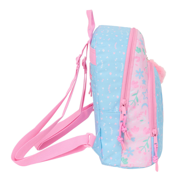Rucksack BlackFit8 Smile Rosa Light Blau 25 x 30 x 13 cm Mini – Produktbild 2
