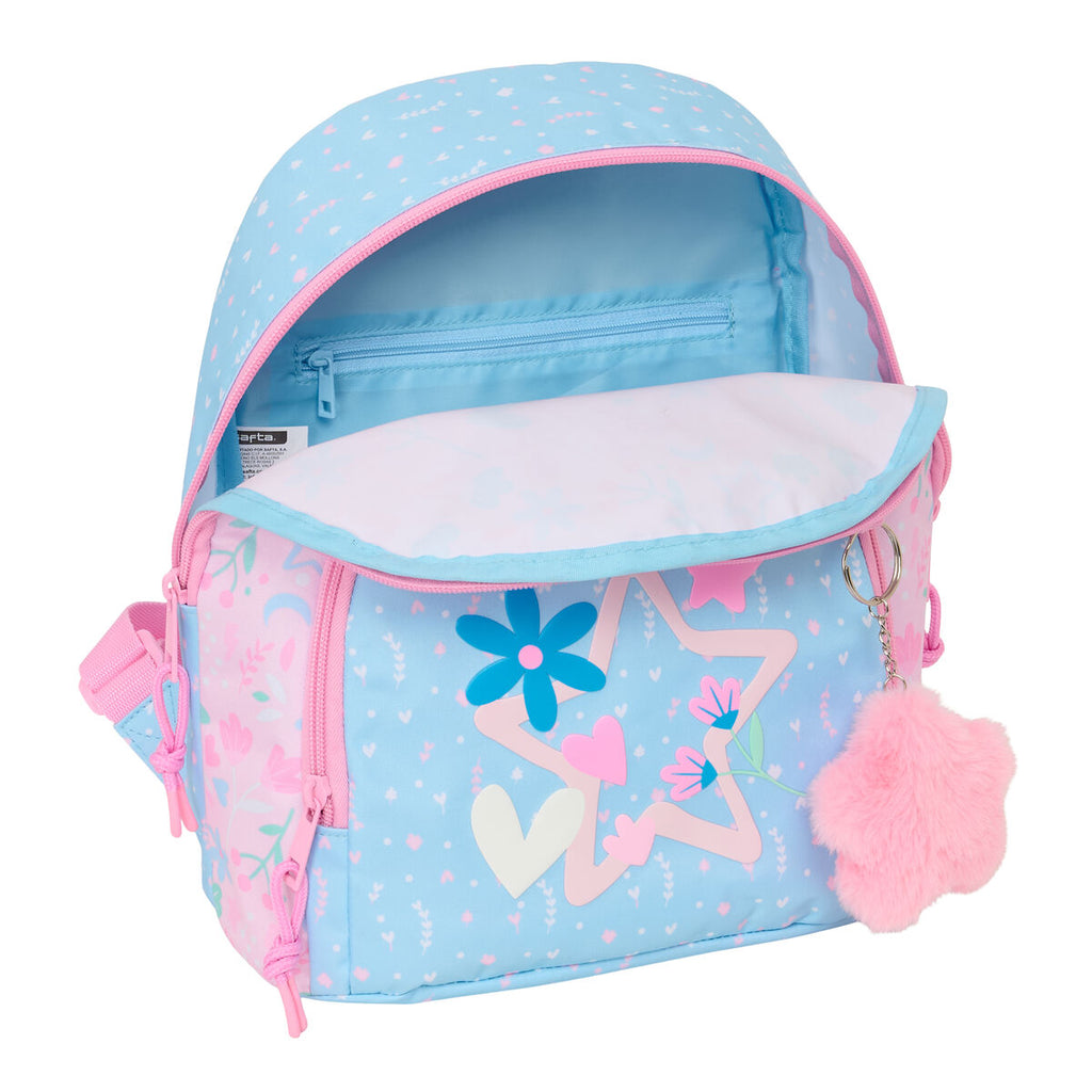 BlackFit8 Rucksack Smile Rosa Hellblau Mini