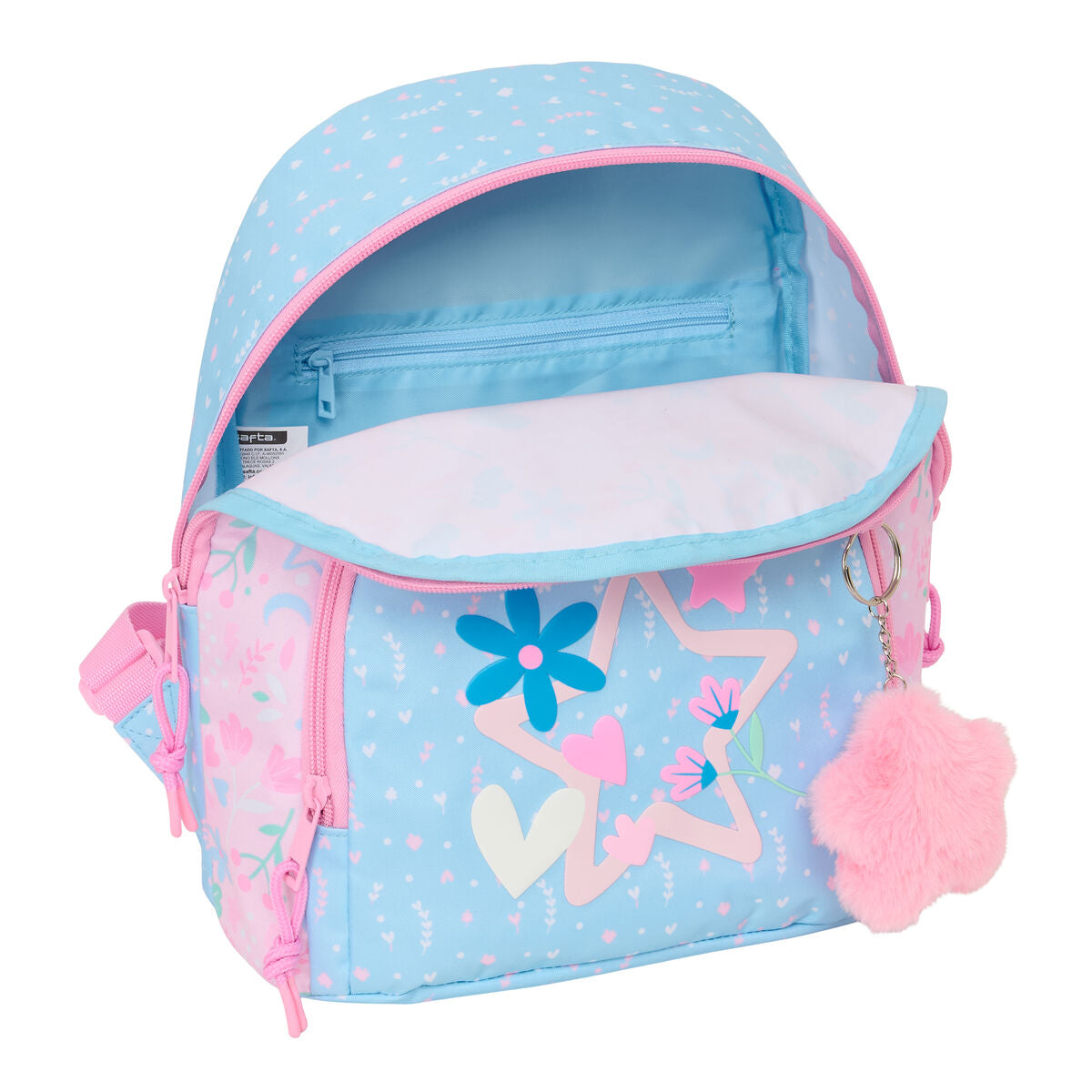 BlackFit8 Rucksack Smile Rosa Hellblau Mini