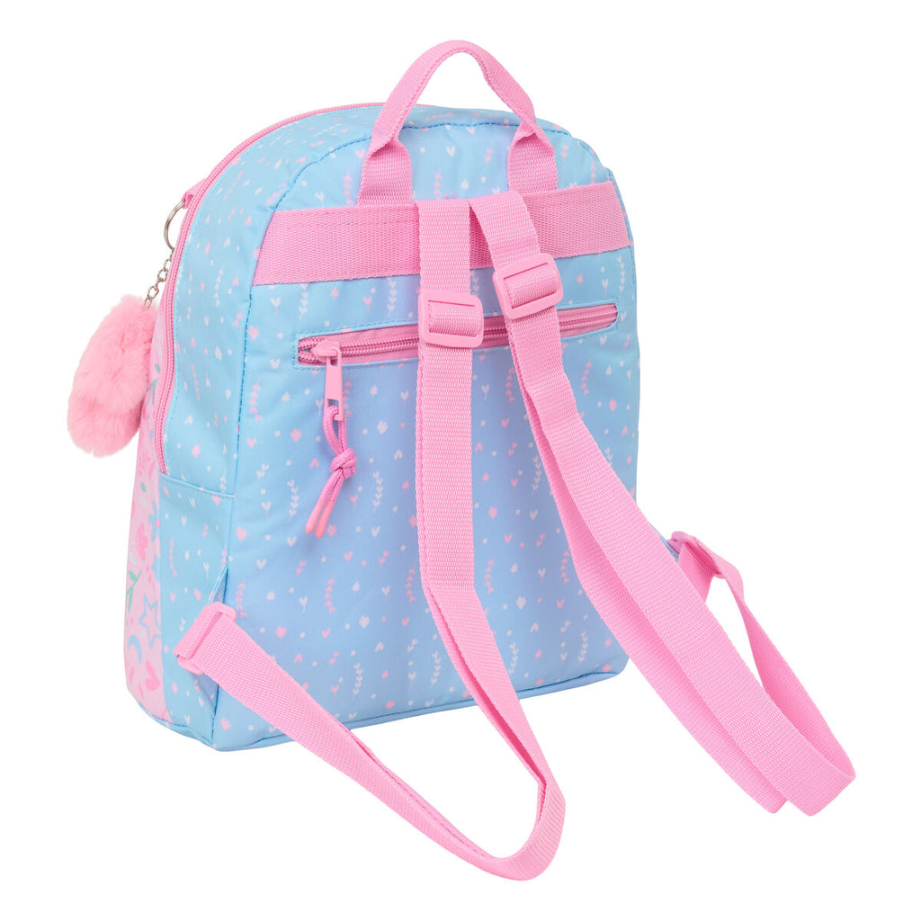BlackFit8 Rucksack Smile Rosa Hellblau Mini