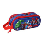 Double Carry-all The Avengers Rot Dark Blau 21 x 8 x 6 cm 3D – Produktbild 1